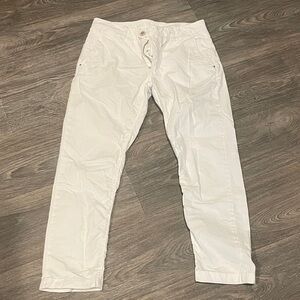 White Casual Pants